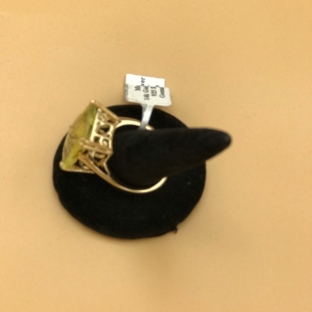 14k Gold Vermell over Sterling Silver Ring.
